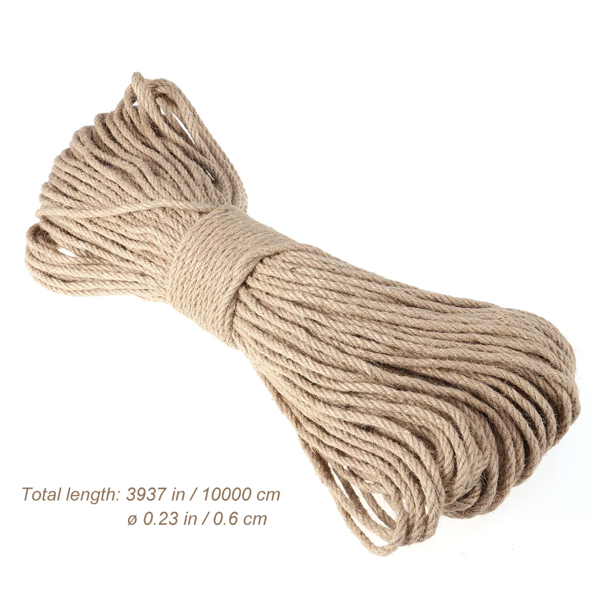 

100 Meters Natural Twine Cord Jute Rope String Gift Packing Tag String for Handmade Accessory DIY Gardening Ornament (Pattern 2)