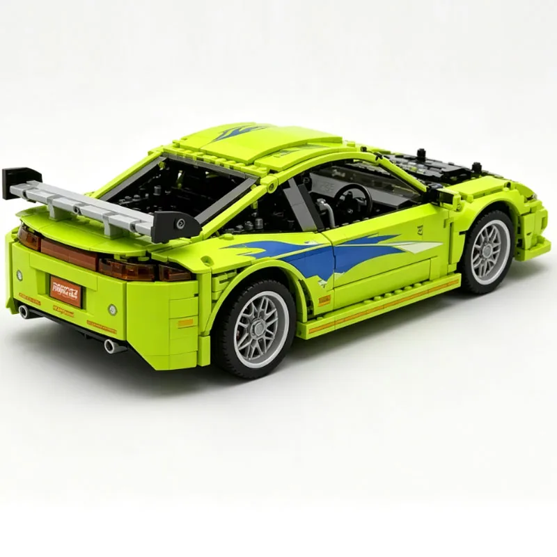 1297PCS 1:12 Scale Technic Drift Sports Car Building Blocks, Retro Racing Vehicle DIY Assembly Brick Collectible Model