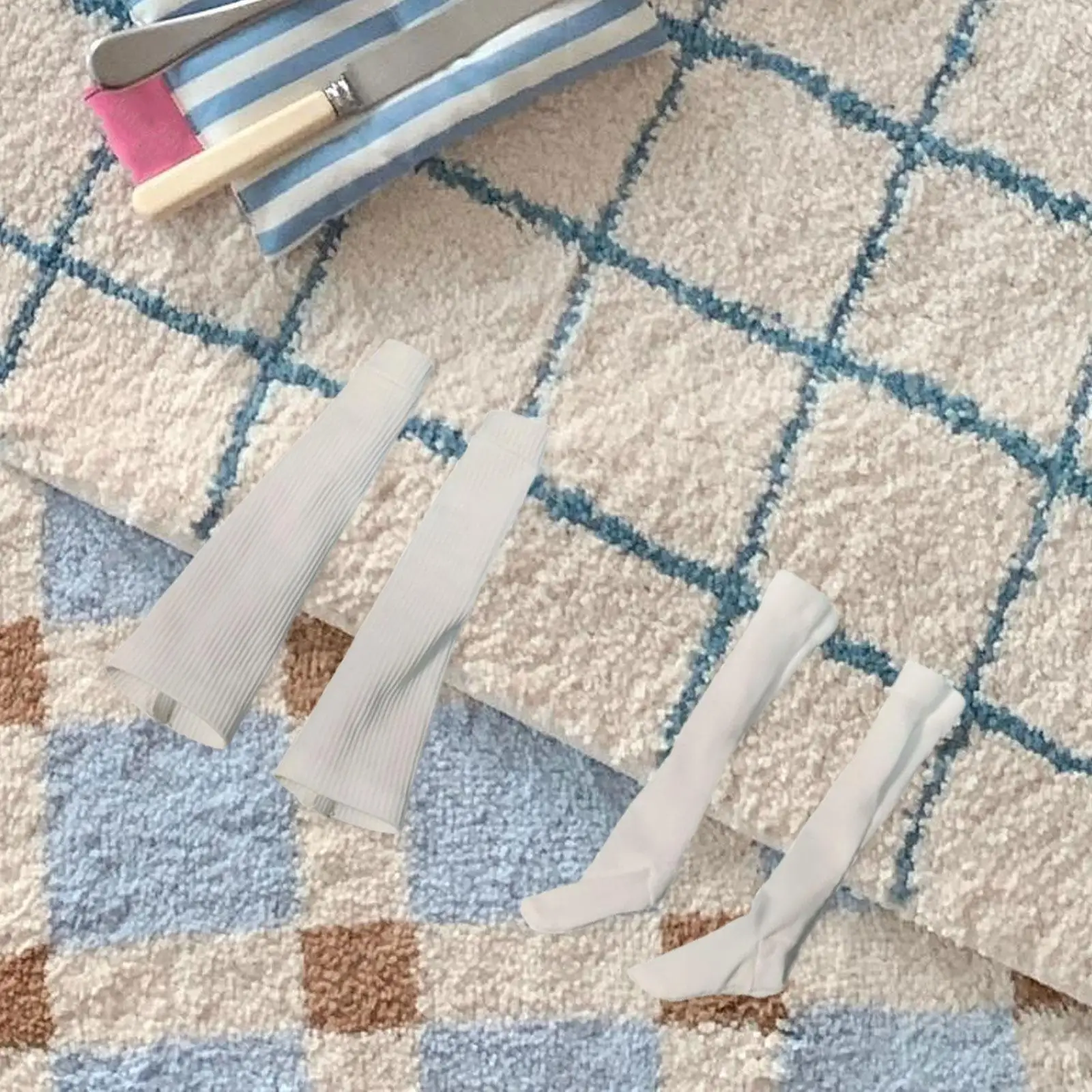 1/6 escala tubo meias elegantes moda bonecas vestir-se acessório bezerro meias polainas para figuras femininas de 12 polegadas traje acessório