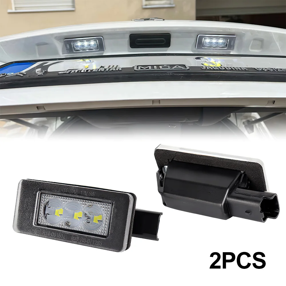 FOSITAN 2 قطعة لوحة ترخيص مُضاء مصباح صالح لبيجو 208 2008 308 508 SW 3008 5008