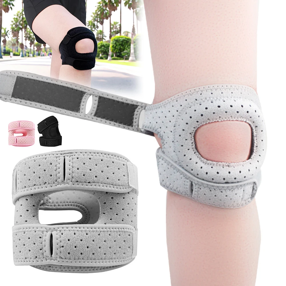 

Knee Pads Sports Patella Strap Non Slip Adjustables Runners Knee Stabilizer For Hiking