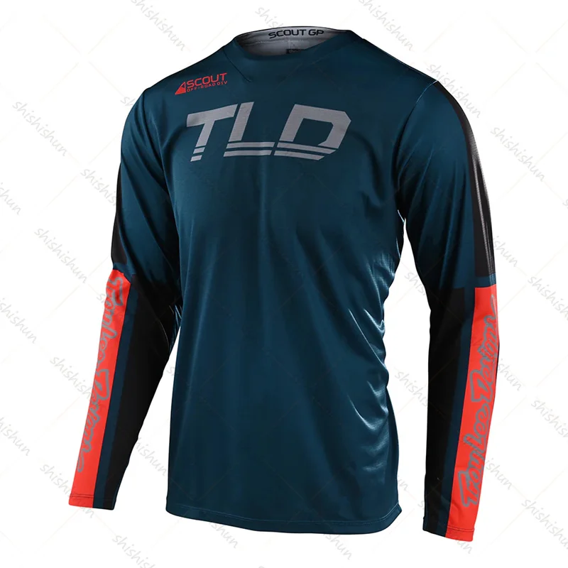 T-shirt de mountain bike para homens, DH Motocross, Enduro Jersey, MTB, BMX, motocicleta, pode ser personalizado com nome, 2022