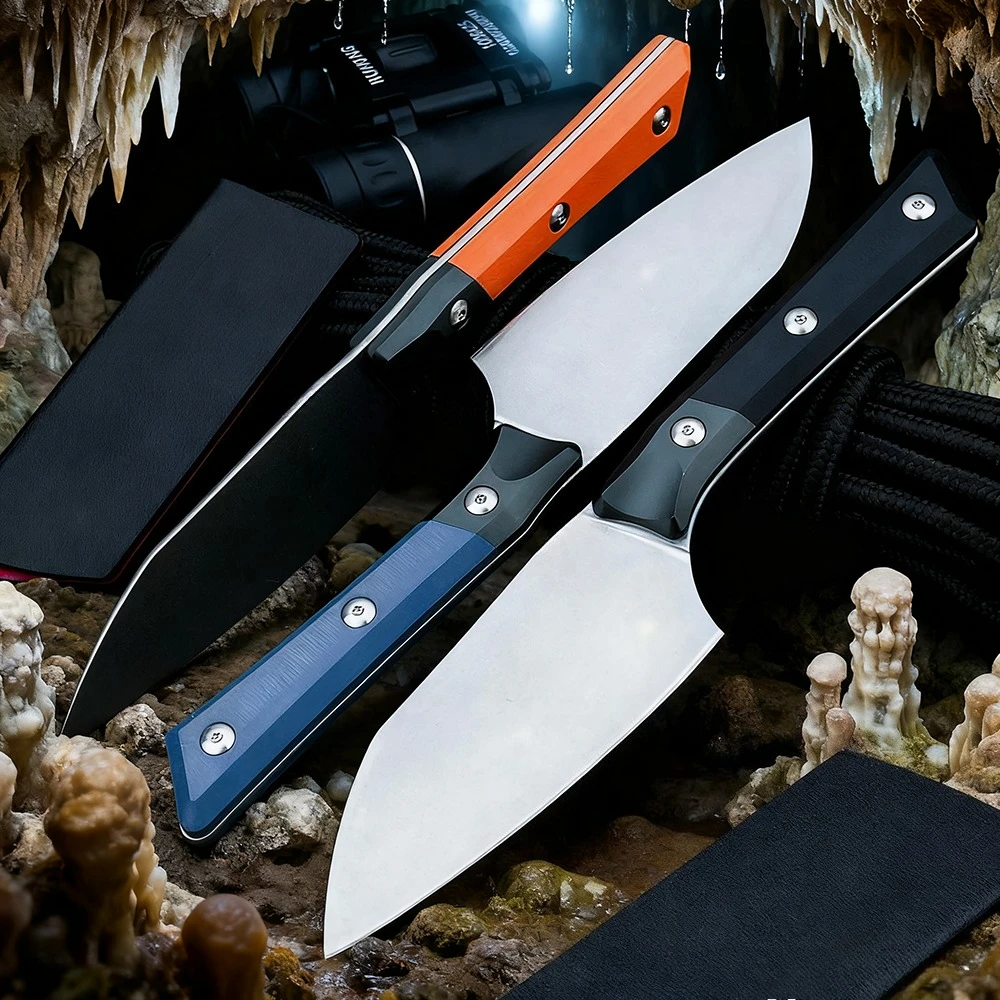 EDC بقاء الدفاع عن النفس سكين الفولاذ المقاوم للصدأ التخييم في الهواء الطلق سكين مستقيم البرية مغامرة الصيد فائدة سكين جيب #1