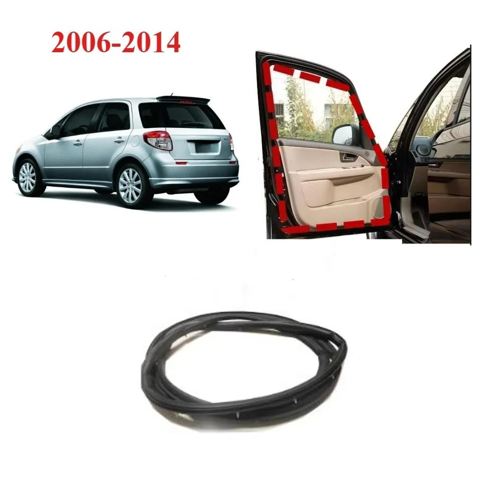 1 Pcs with Clips Hatchback Door Rubber Seal for Suzuki SX4 2006-2014 Door Post Rubber Strip for Suzuki SX4 Body Frame Door