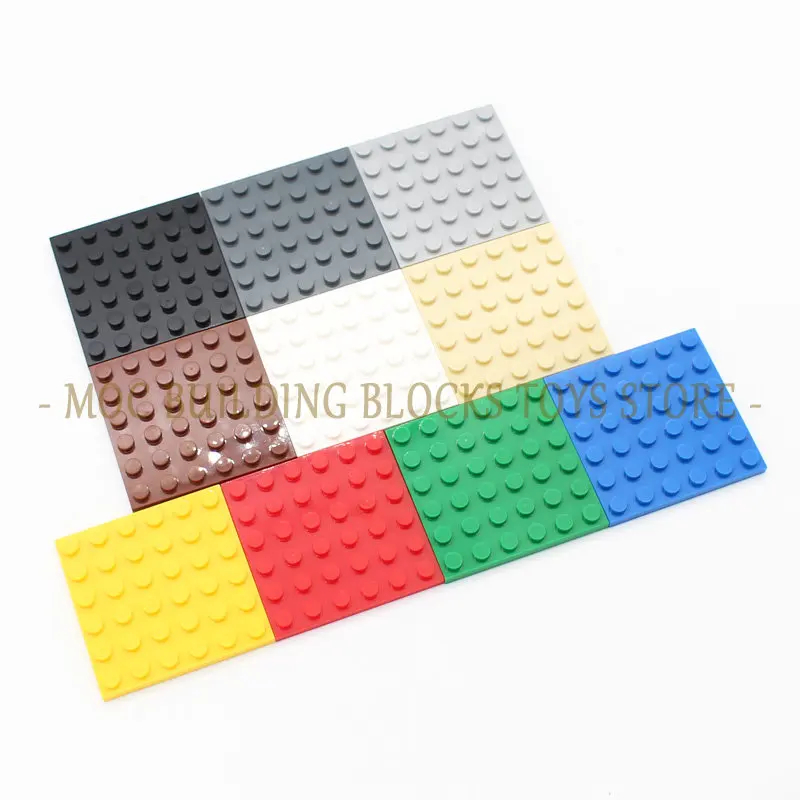 15pcs/bag MOC Brick Parts 3958 Plate 6x6 DIY Enlighten Building Block Baseplate Classic Compatible With Urban Construction Toys