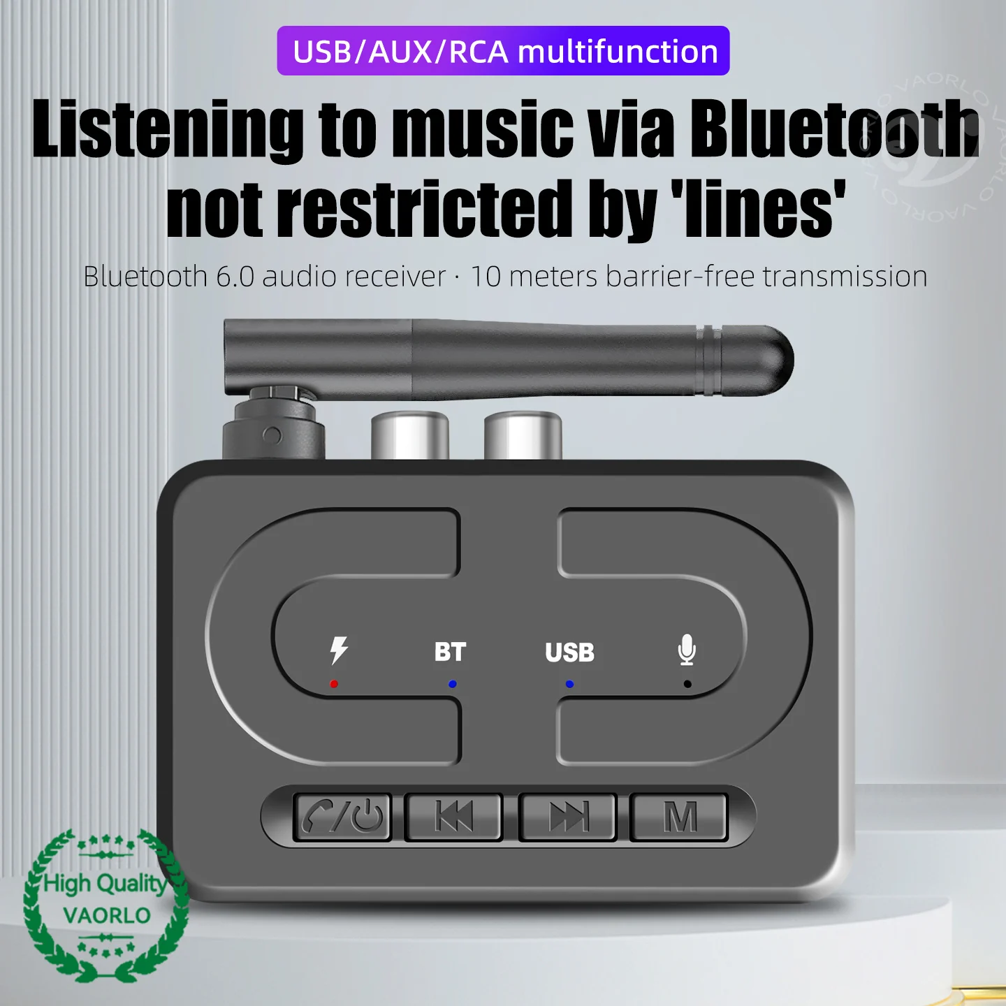 Ricevitore Bluetooth 6.0 HiFi Con RCA E 3,5mm – Per Auto, Home Theater E Altoparlanti