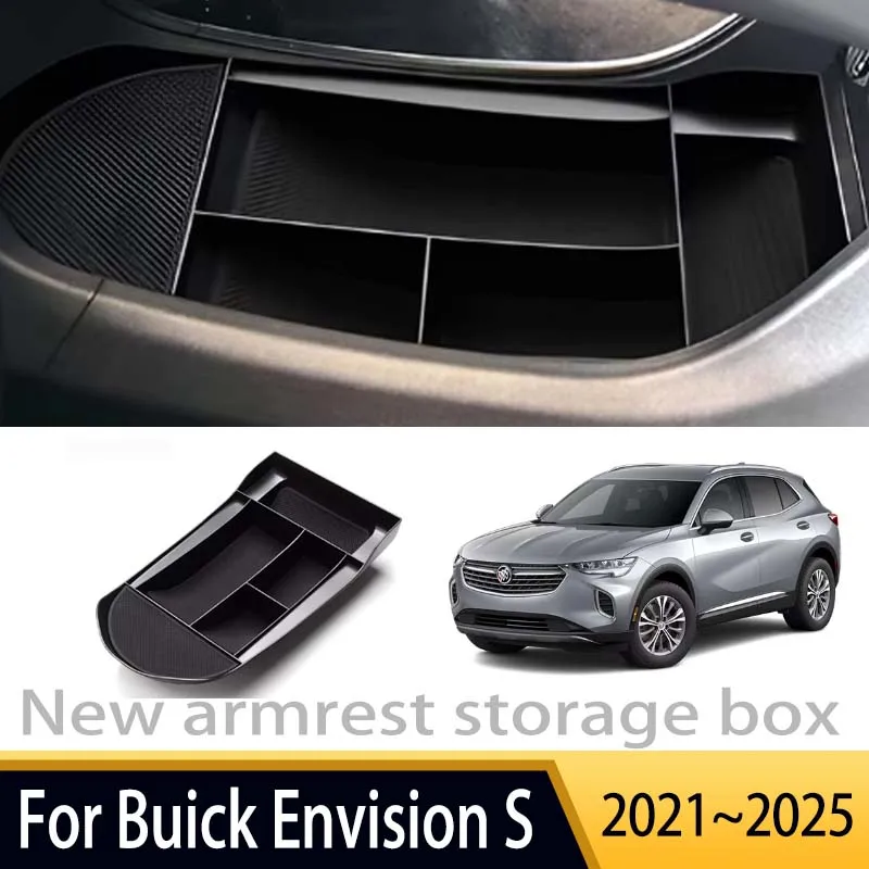 Car Accessories For Buick Envision S 2021~2025 2022 2023 2024 Central Control Armrest Box Storage Box Multifunctional Auto Parts