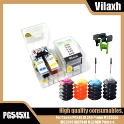 Vilaxh 545XL 546XL 545 XL 546 XL Smart Cartridge Refill For canon PG545 CL546 PG-545 for Pixma MG3050 2550 2450 2550S 2950 MX495