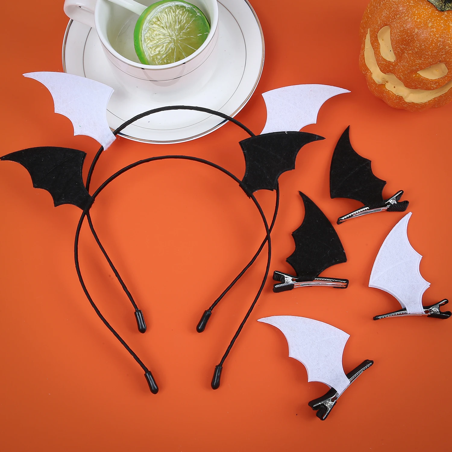 3PCS Fashion Halloween Headbands Pumpkin Devil Hair Clips Girls Festival Party Cosplay Hairband Kids Children Hair Accessories