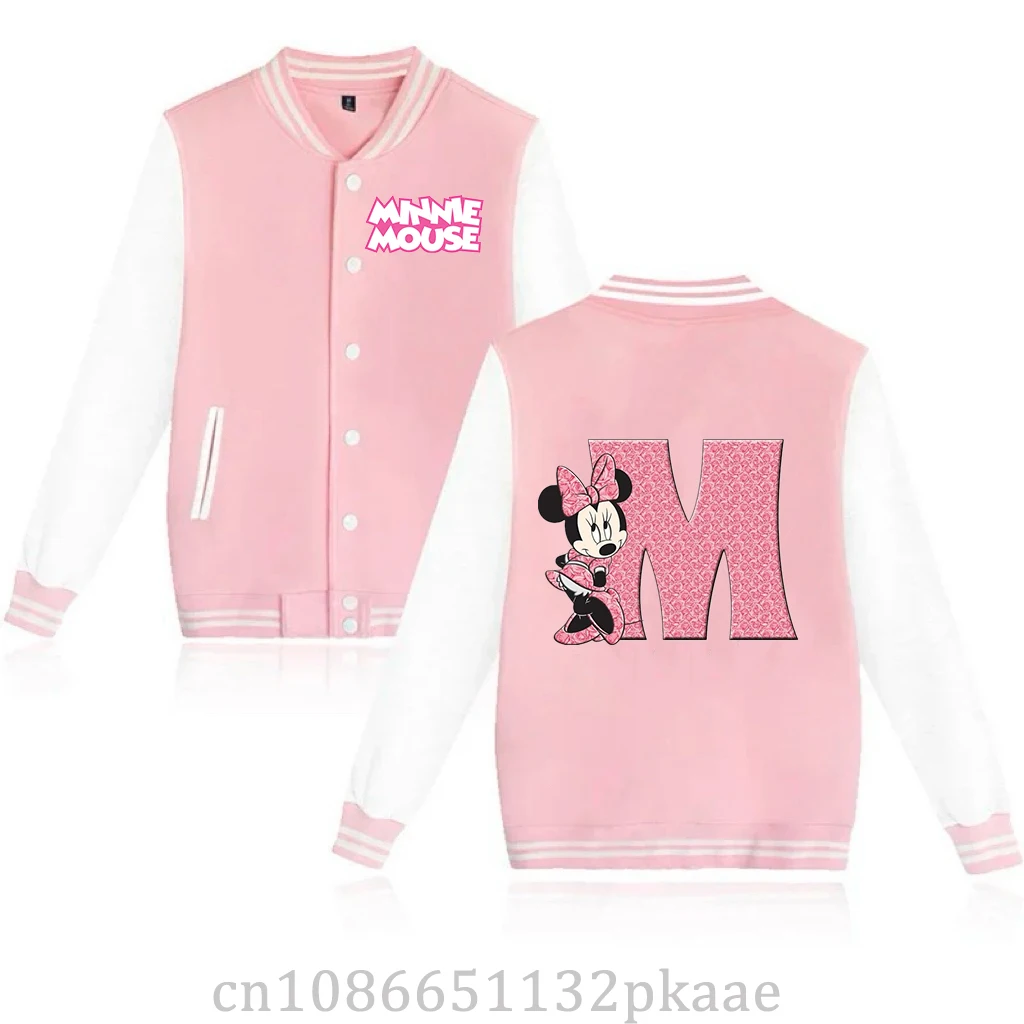 Disney Mickey and letters match children\'s cartoon baseball uniform coat boys and girls spring and autumn leisure sports coat