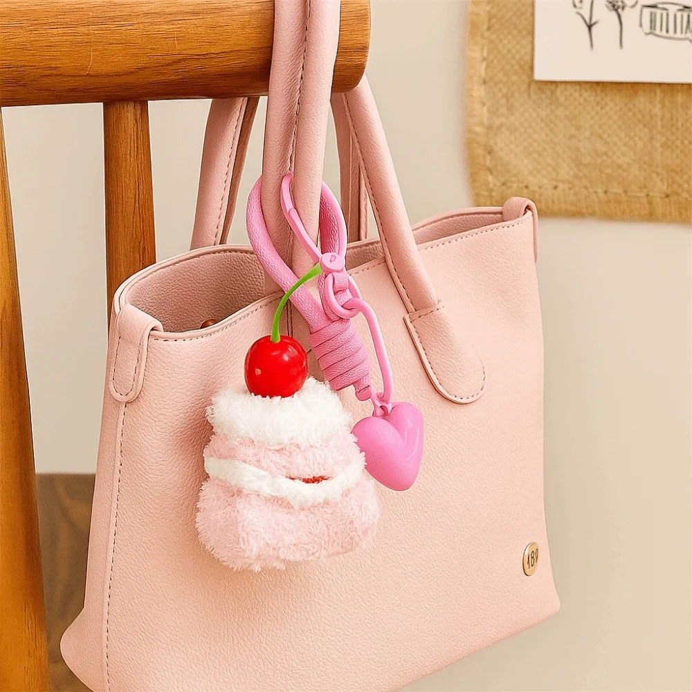 لطيف Kawaii كعكة أفخم قلادة ساندويتش هوت دوج مضحك محاكاة الغذاء المفاتيح على ظهره ديكور برغر حقيبة كيرينغ هدية عيد ميلاد