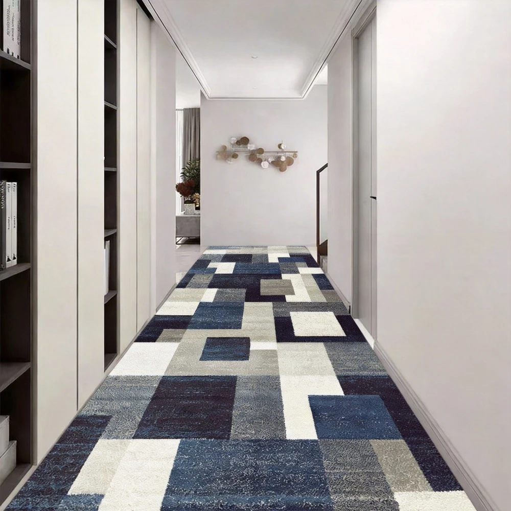 

Modern Luxury Long Corridor Carpet Runner Washable Hallway Area Rug Hotel Porch Entry Doormat Non-slip Stairway Floor Mats Ковер