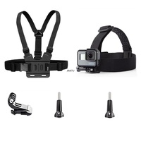 Chest Strap Head Strap Belt For GoPro Hero 12 11 10 9 Black Xiaomi Yi 4K Sjcam Sj4000 Insta360 Action Camera Accessories Mount