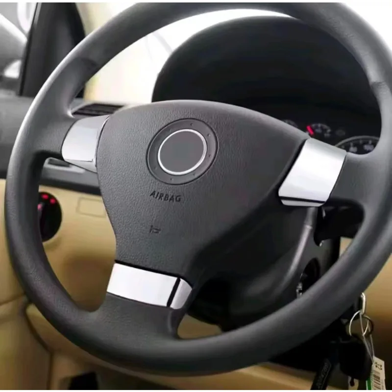 Car Steering Wheel Panel Cover Trim for Volkswagen VW Golf 5 MK5 Passat B6 Jetta Tiguan Touran 2007-2011 Car Decoration Trim - view 2
