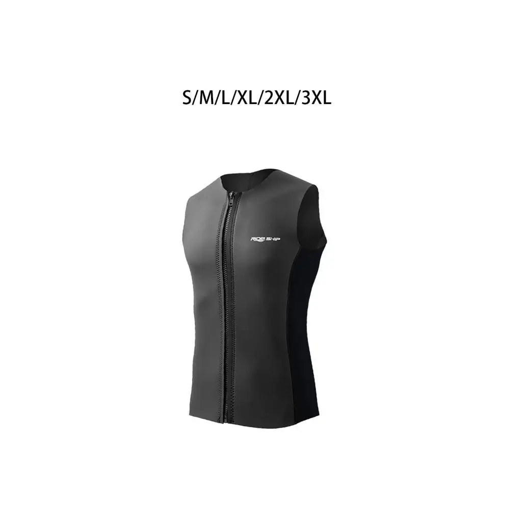 Wetsuit Top Wet Suit,Front Zip Wetsuit Thermal Keep Warm Swimsuit Zipper Diving