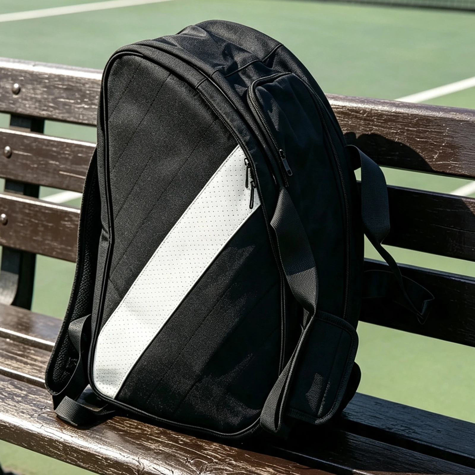 Pickleball Bag with Insulated Pocket Badminton Backpack Waterproof Oxford Sports Padel Bag Multipurpose for Padel Paddle Tennis