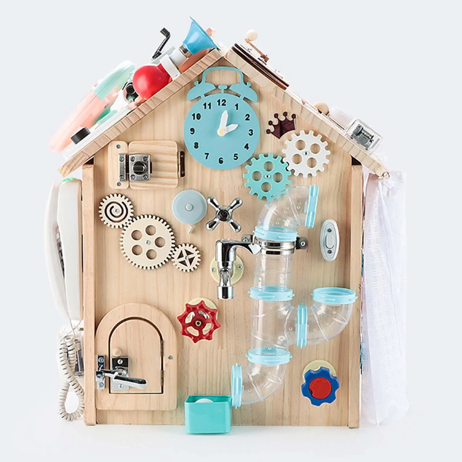 Busy Board DIY Toys Parts Activity Sensory for Travel Children Take Plane