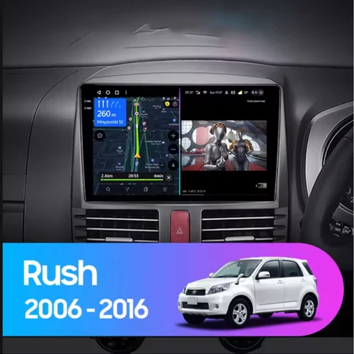 Imagen 2 del producto Para Toyota RUSH DAIHATSU TERIOS 2006-2012 Android 15 Radio de coche Auto Carplay reproductor de vídeo Multimedia 4G WiFi estéreo GPS DSP