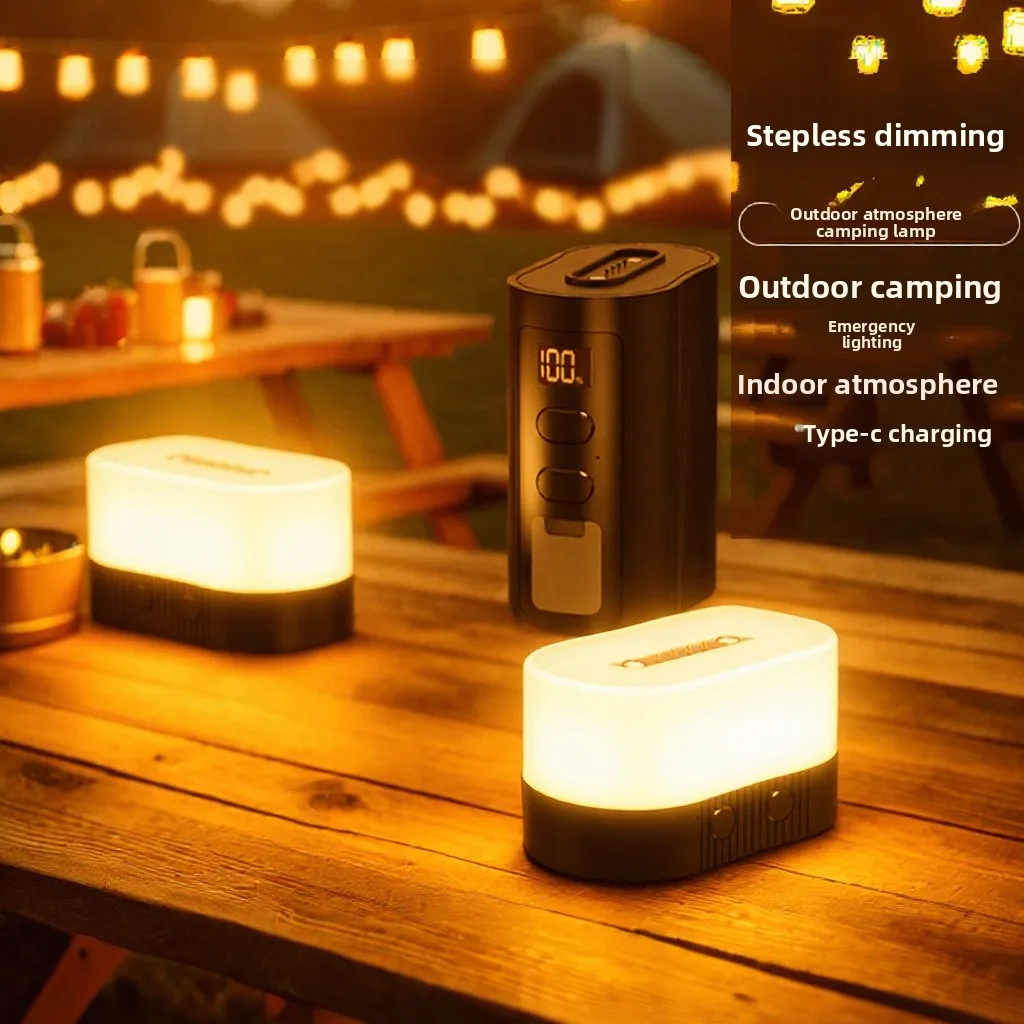 

VOLODYMYR Split Camping Light Outdoor Emergency Portable Tent Camping Light Home Indoor Rechargeable Magnetic for Car Repair