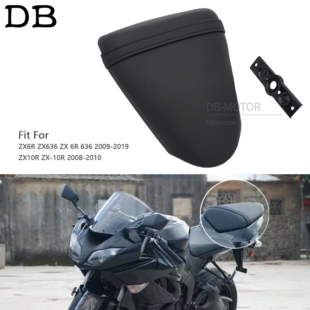 

Motorcycle Passenger Rear Pillion Seat Fit For KAWASAKI ZX6R ZX636 ZX 6R 636 2009-2019 ZX10R ZX-10R ZX 10R 2008 2009 2010