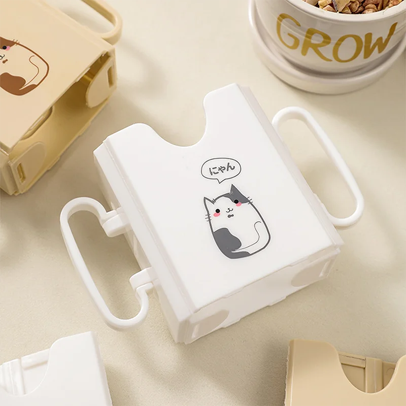 Juice Box Holder for Kids No-Squeeze Adjustable Foldable Milk Pouch for Toddlers Easy-Grip Curved Hand Grip for Self-Feeding