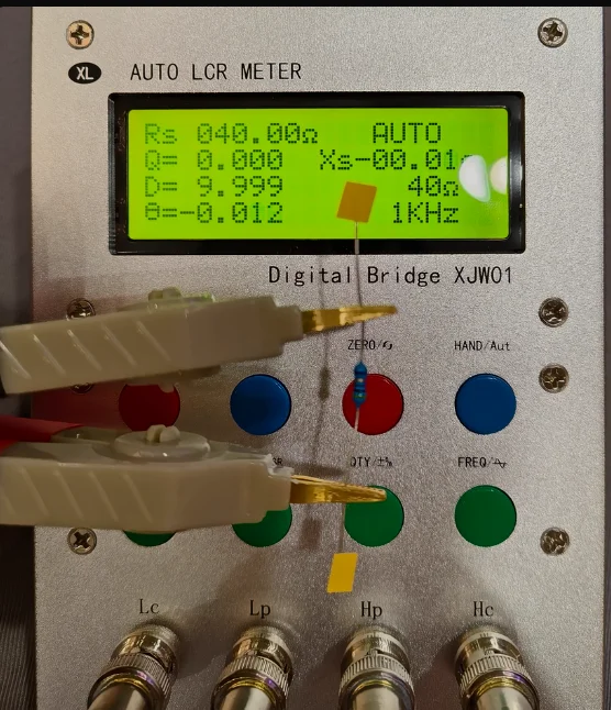 XJW01 LCR Meter, Digital Bridge Tester for Resistance, Inductance, Capacitance & ESR Measurement