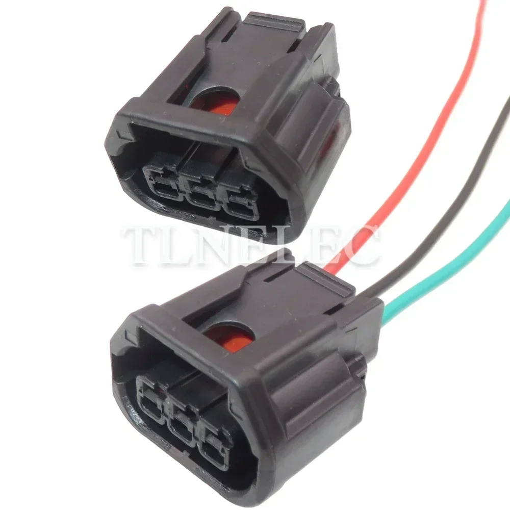 3 Pin Way Auto LED Fog Light Sealed Socket with Wires Car Running Lights Headlight Speaker Connectors For Honda 6189-7494