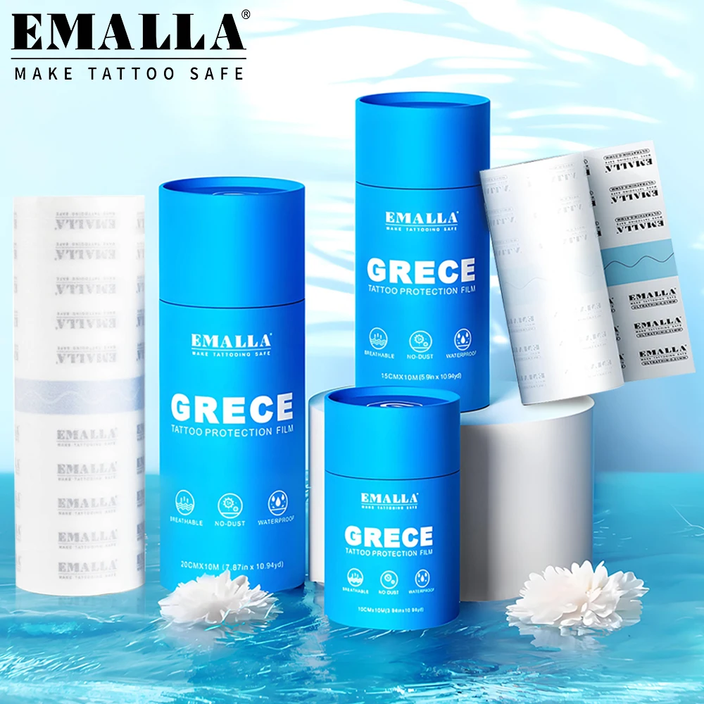 إيمالا غريس المهنية الوشم الرعاية اللاحقة فيلم مقاوم للماء واقية الجلد شفاء بولي Tape الشريط الوشم لاصق إصلاح الضمادات #1