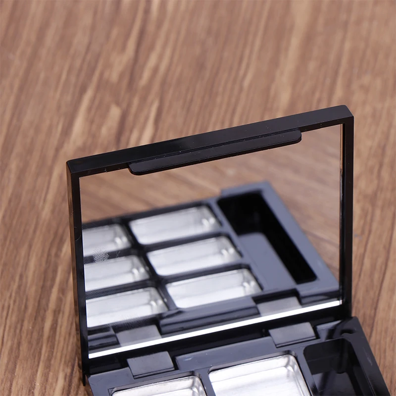 Leere Rouge-Palette mit Spiegel – DIY-Lidschatten-Aufbewahrungsbox, Make-up-Schale für Frauen und Mädchen, Make-up-Anfänger, kosmetische Werkzeuge
