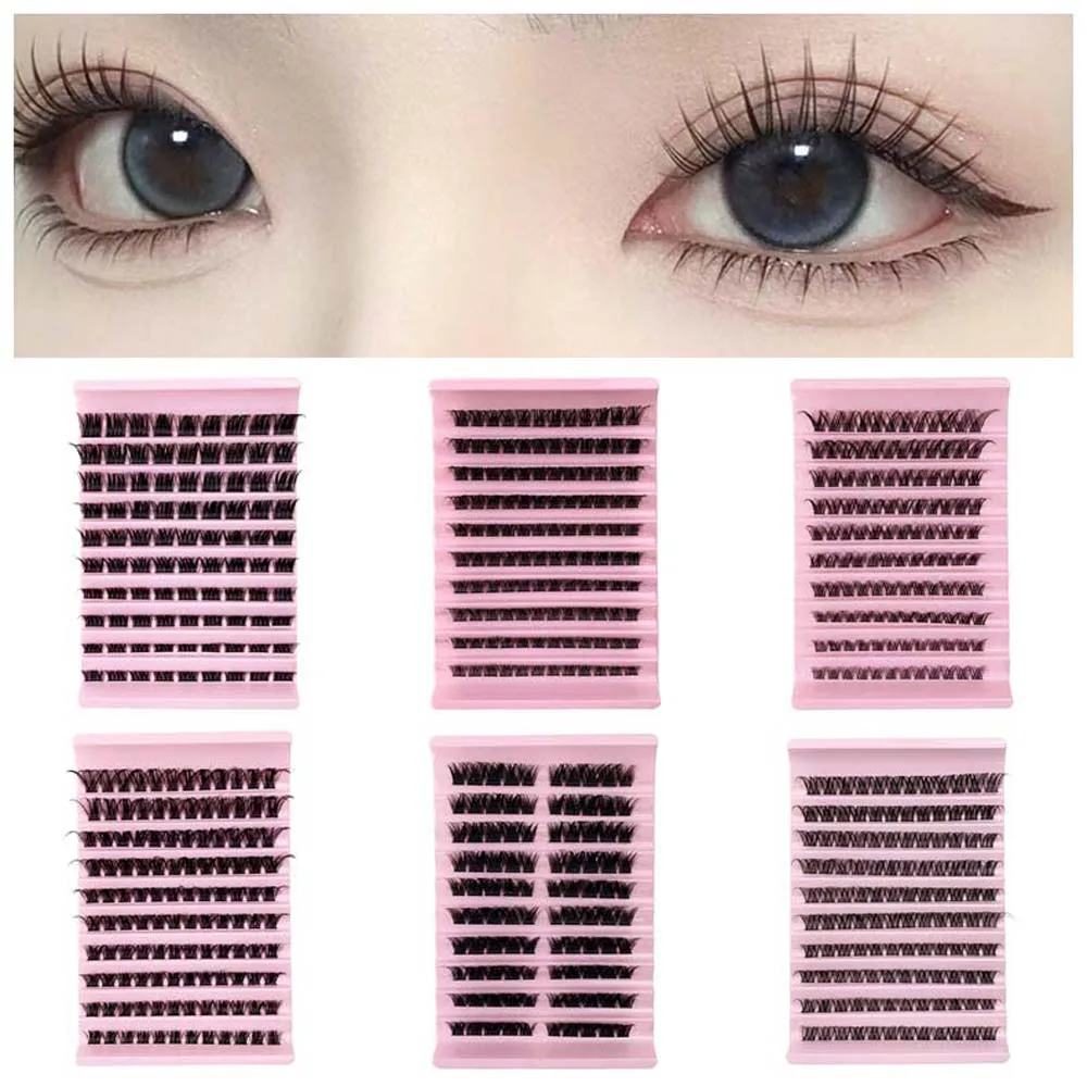 

Eyelashes Extensions D Curl False Eyelashes Segmented Oblique Winged Individual Cluster Eyelashes Long Lasting Large Capacity