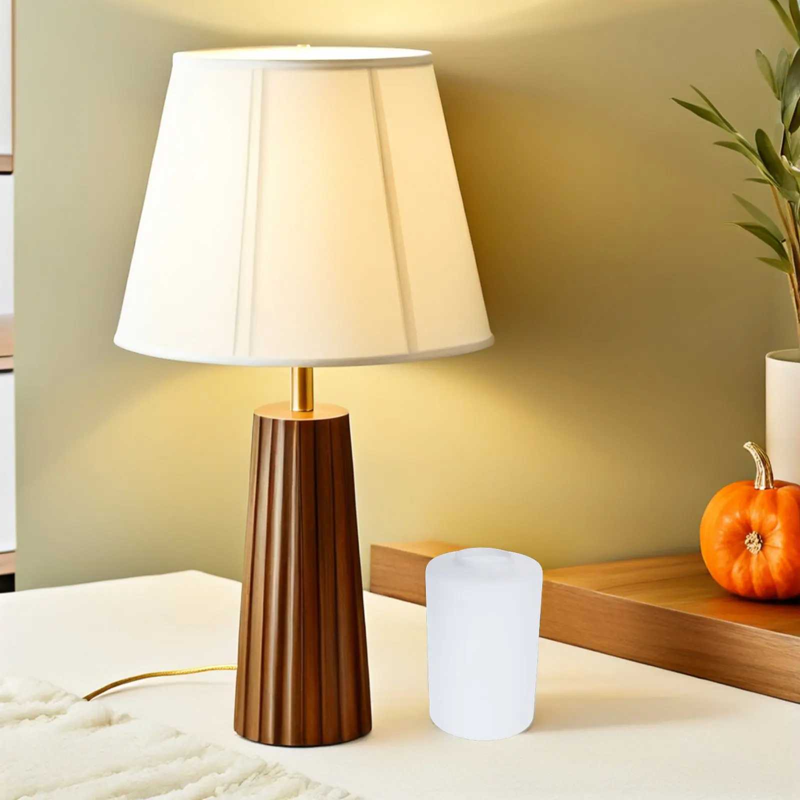 Mattglas-Lampenschirm Zylinder Ersatz für E27-Fassung Tisch-, Pendel- und Deckenlampen Milchweiß Weiches Licht Modernes Trommeldesign