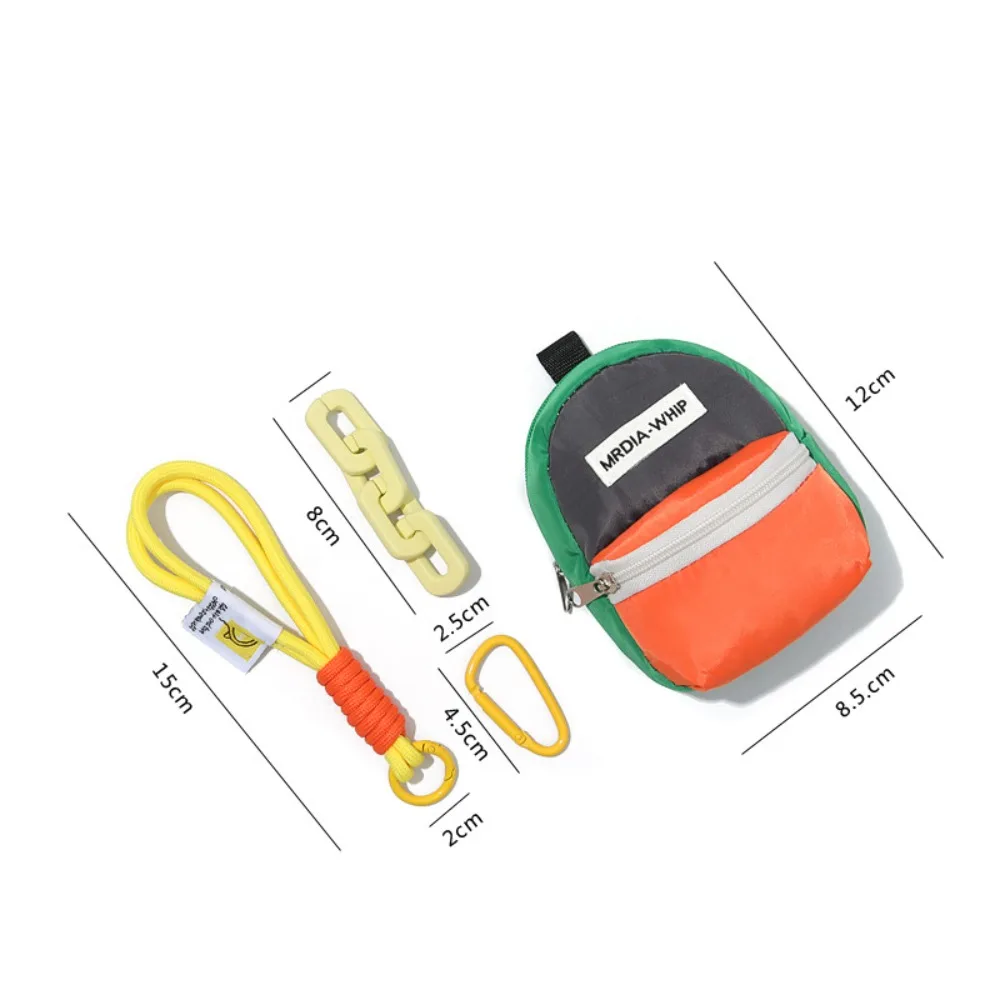 Милый кошелек на молнии, мини-кошелек цвета макарон, портативный брелок для ключей, сумка для книг, подвеска на открытом воздухе