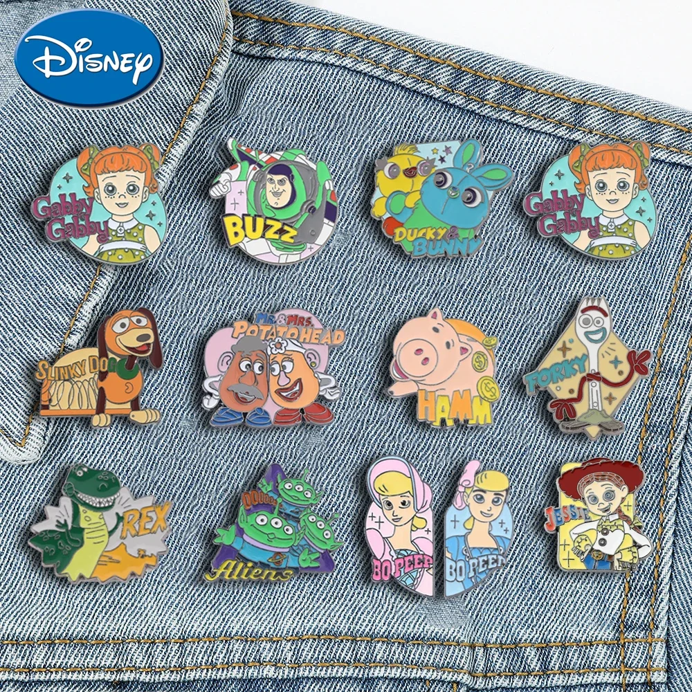 

Toy Story Enamel Pins Cartoon Buzz Lightyear Jessie Alien Brooches for Women Clothing Backpack Lapel Badges Accessories Gifts