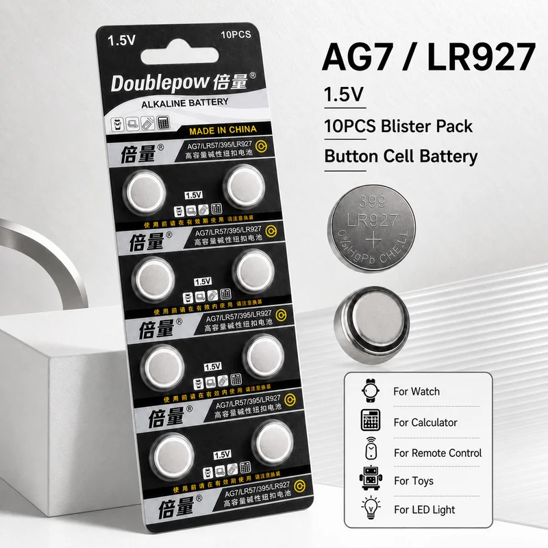 Button Cell Battery LR927 AG7 SR927SW 1.5V 2-10PCS Replacement Coin Battery for Watch Calculator Toy Remote Control