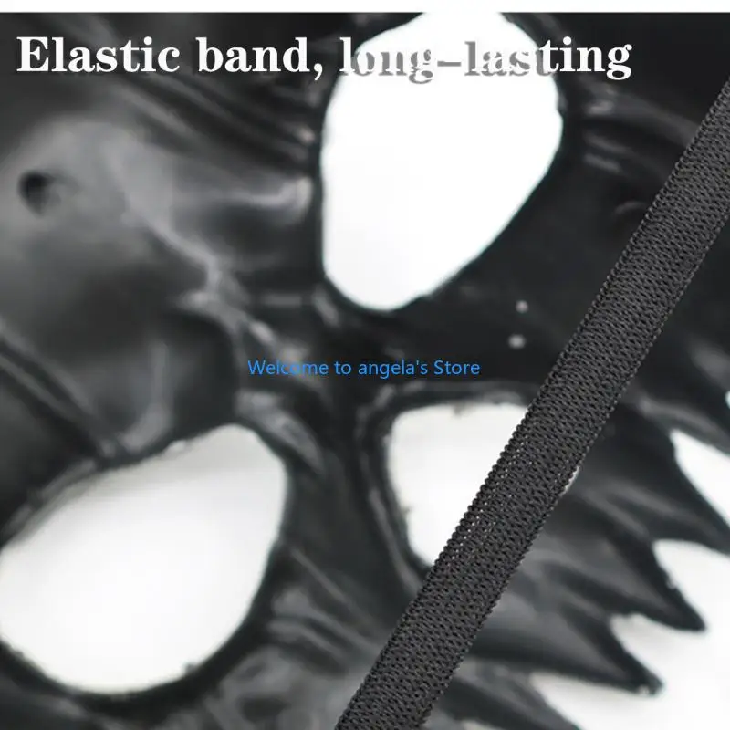 X4YC Angstaanjagende Kirin-gezichtsbedekking Praktische plastic horror-prop voor cosplayliefhebbers en Halloween-vieringen