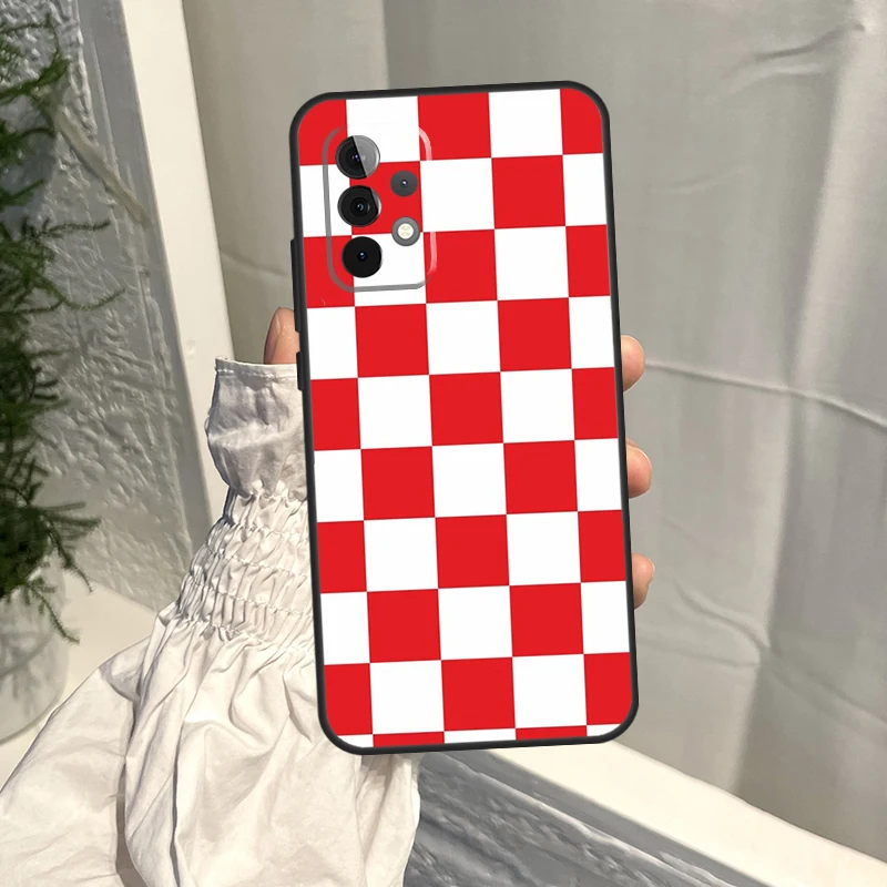 Croatia Flag Case For Samsung Galaxy A54 A34 A13 A23 A33 A53 A73 A12 A14 A22 A32 A52 A51 A71 A21S Coque