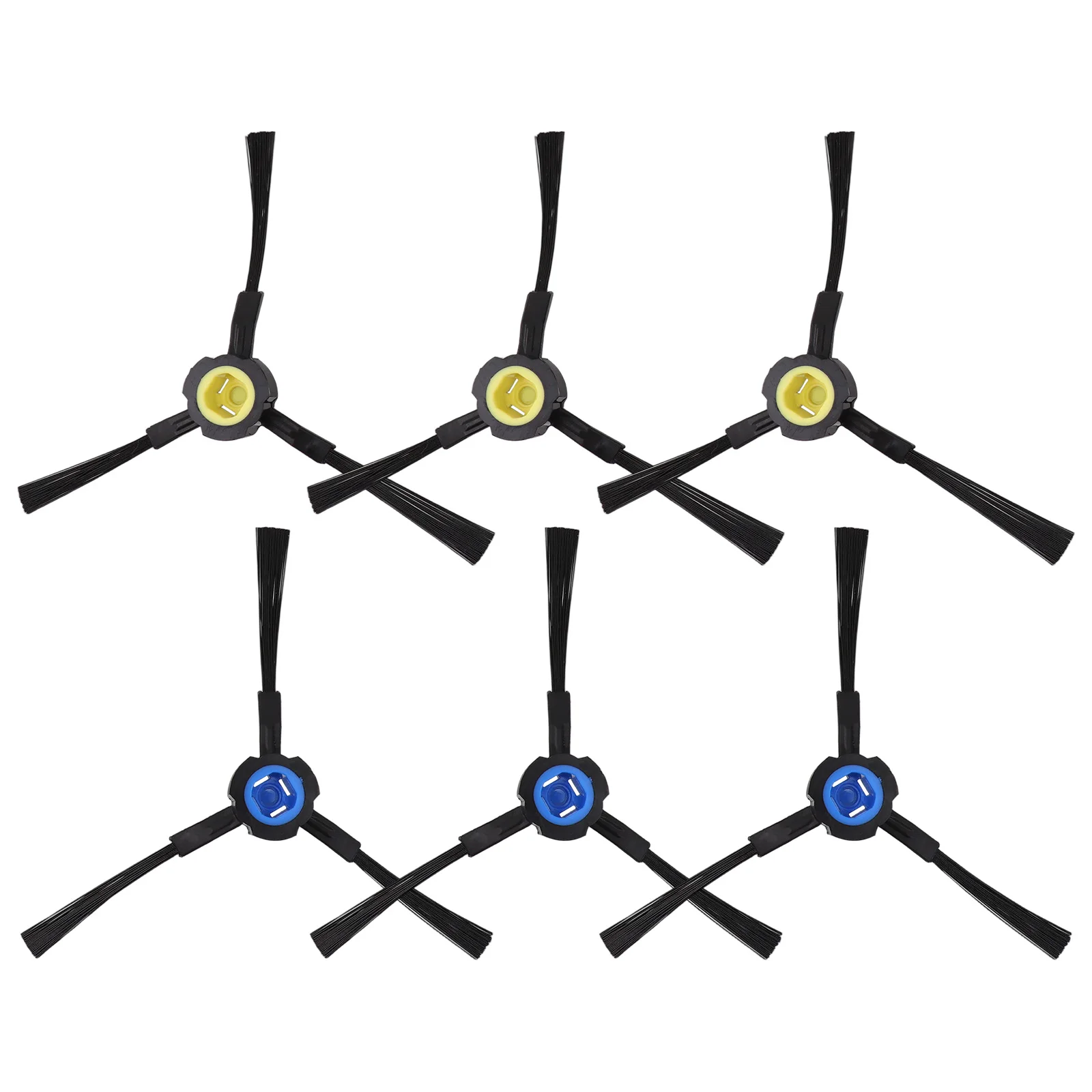 6 Piece Side Brush Kit for ZACO for a10 Vacuum Mopping Robot and Compatible For ILIFE Robotic Vacuum Cleaning Devices