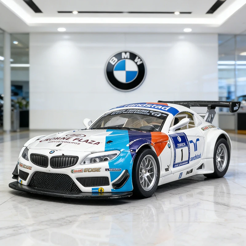 

1/32 BMW Z4 GT3 Alloy Die Cast Toy Car Model Sound and Light Children's Toy Collectibles Birthday gift