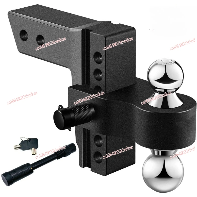 

Adjustable Aluminum Trailer Hitch Fits 2-Inch Square Receiver with Base, Lockable