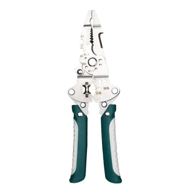 【EFFICIENT 】For Precision Cutting And Stripping Pliers-Funcional 210Mm Stainless Steel, Anti-Corrosion, Wire Stripping Feature