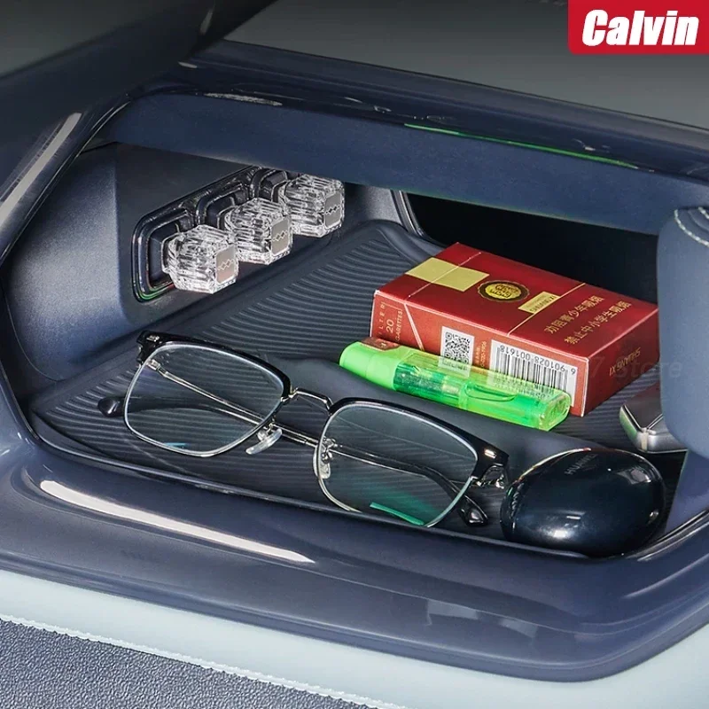 For BYD Equation Leopard 5 Lower Center Console Storage Box Silicone Mat Non-slip Mat Storage  Interior Refit Parts Accessories