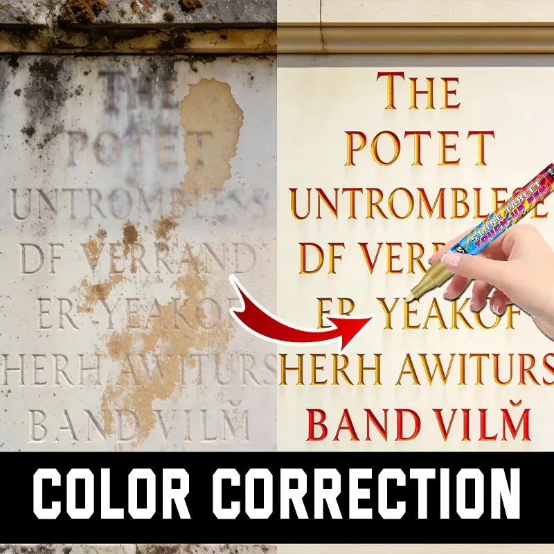 

Профессиональный маркер для восстановления надписей на памятниках, устойчивый к выцветанию, для восстановления размытых и выцветших надписей на памятных камнях и монументах.