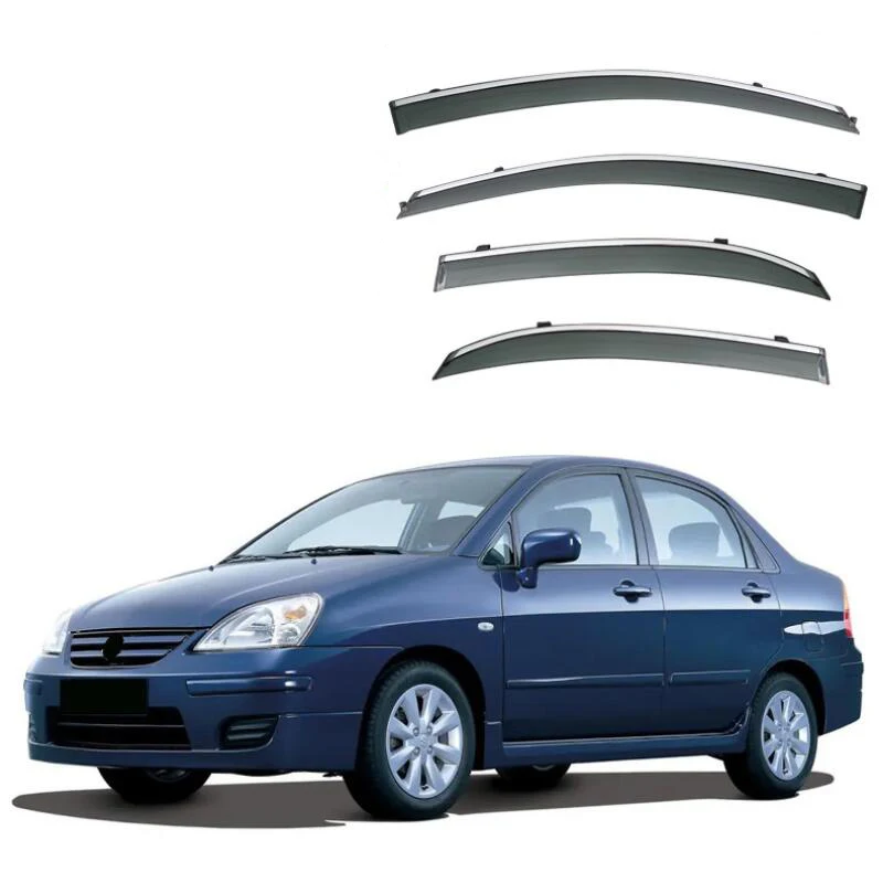 Weather Shields Side Window Deflector Window Visor For Suzuki Neo Baleno 2003 2004 2005 2006 2007 2008 2009 2010 2011 2012 -2014