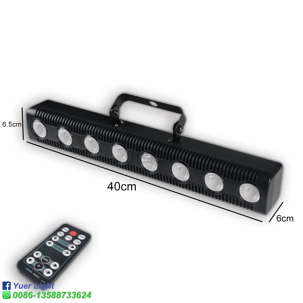 NEW 8x4W LED Wall Washer RGBW 4IN1 Dyeing Wall Washing Light DMX For Stage Party DJ Bar Disco Wedding Atmosphere Lighting