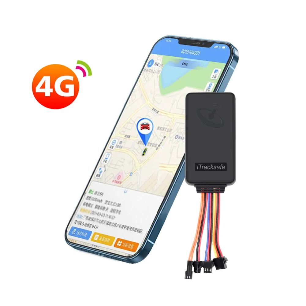 Spy GSM Sim Card Wiretapping Auto Vehicular Vehicle Mini Motorcycle Tracking Device Locator Alarm 4G GPS Car Tracker