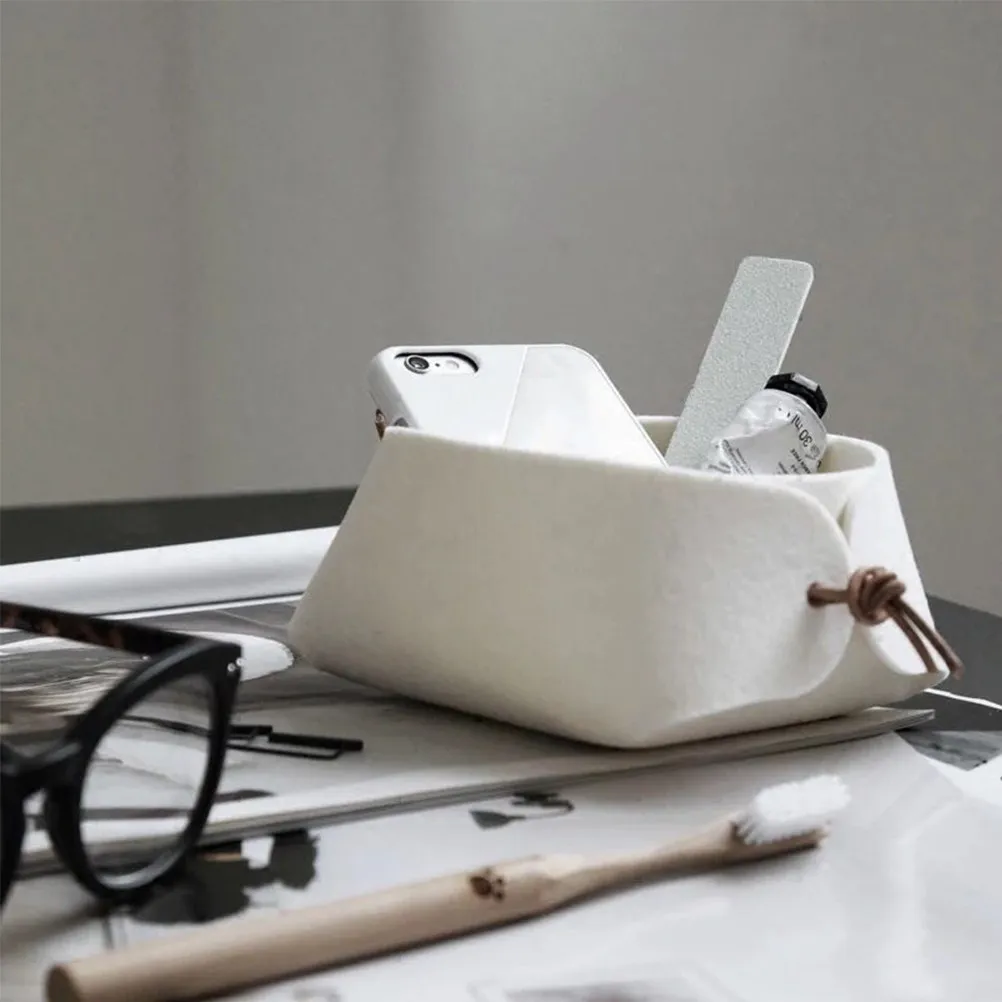 

3Pcs Elegant Felt Storage Case Multi Use Jewelry Box Desktop Organizer for Necklaces Bracelets Earrings Brooches