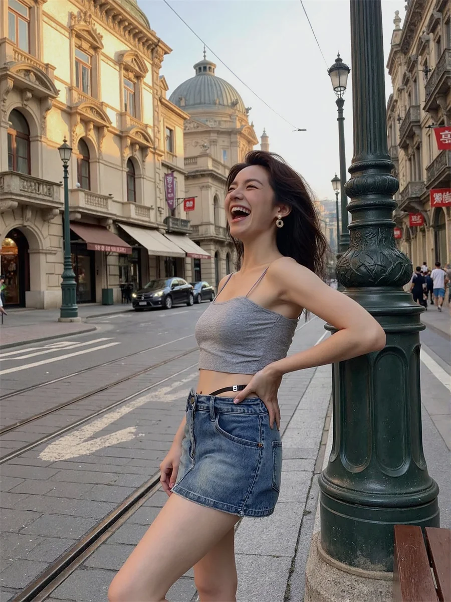 Mini denim saias de cintura alta das mulheres xadrez tartan uniforme escolar preppy estudante faculdade acadêmico prático clássico plissado chique