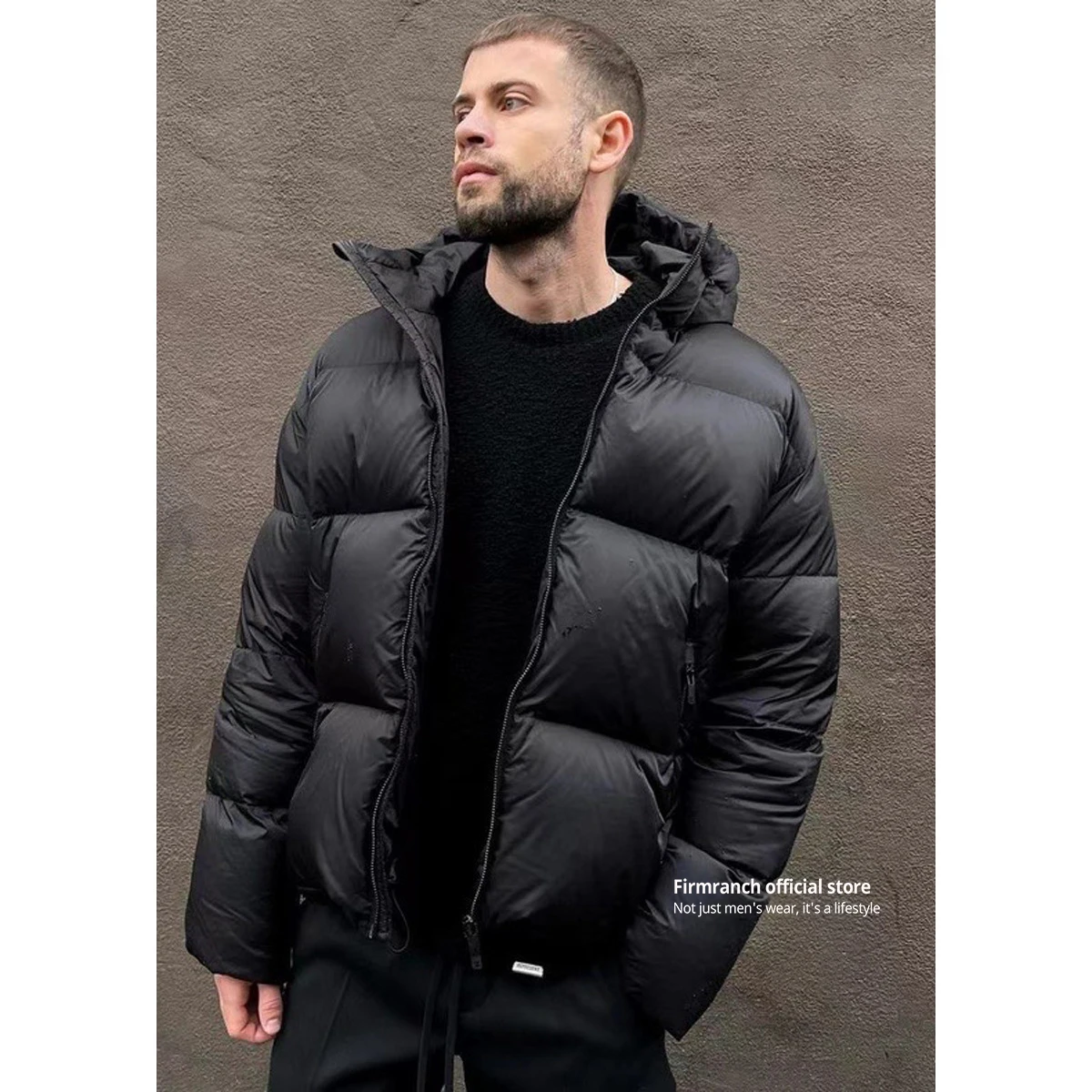 Firmranch 2024 New American High Street Winter Cotton Padded  Jacket Loose Bread Snow Coat For Men Women Warm Parkas Outerwear