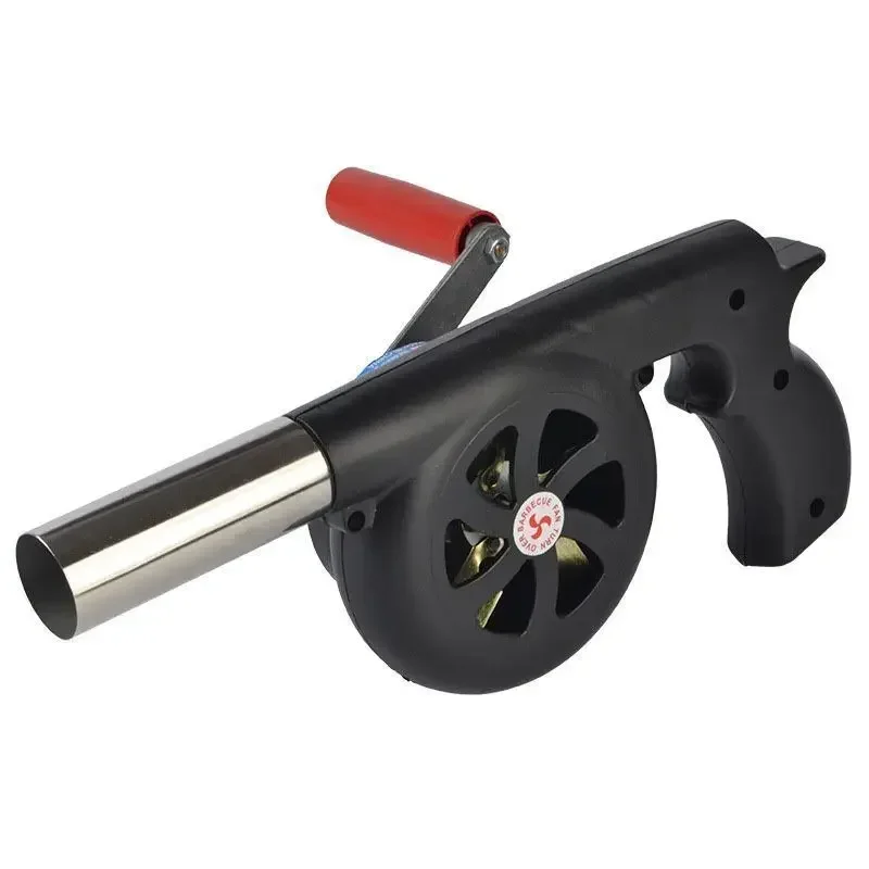 Outdoor hand operated combustion air blower, manual barbecue, Camping, Fire Making Carbon Tool, Ignition, Portable Hair Dryer
