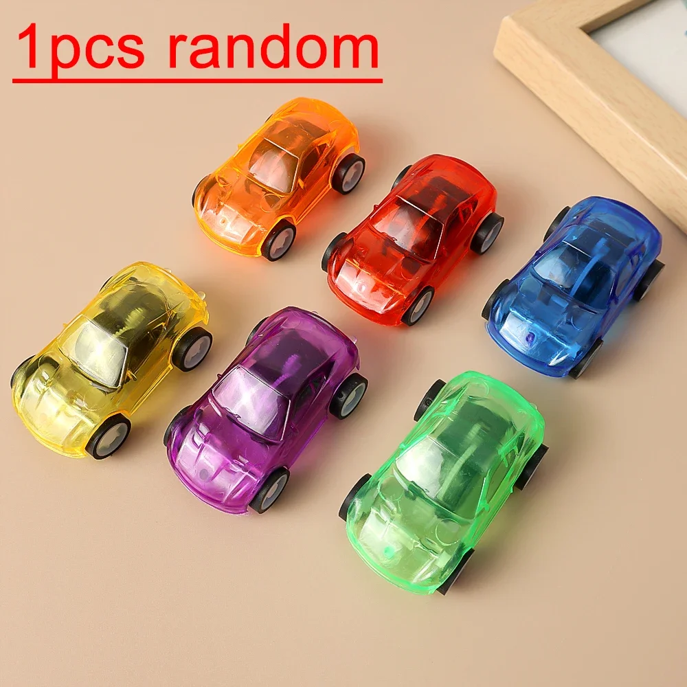1Pcs Pull Back Racer Mini Car Toys Kids Birthday Party Favor Supplies Mini Car Gifts Plastic Vehicle Set Fast Racing Car Toys